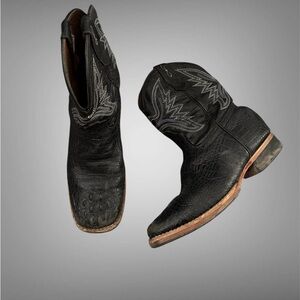 Black Western Leather Boots